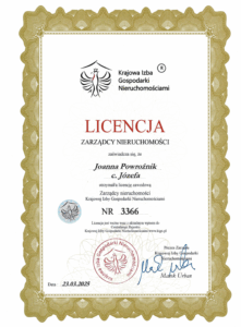 licencja zarządca